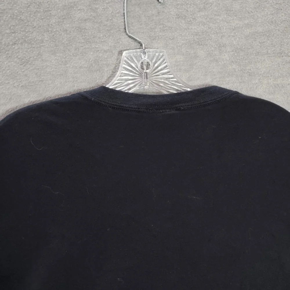 Oakland Raiders Men Shirt L‎ Black Logo Graphic Short Sleeve Crew Neck Tee